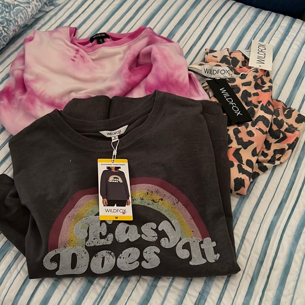 NWT!! Wildfox bundle!! 3 tops, XS-M!!